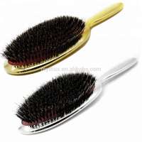 Pure Boar Bristle Oval Design Paddle Brush Anti Dandruff Hair Brush In High Quality